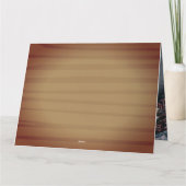 Eenvoudige Moderne Houten Spooky Halloween Fotocol Kaart (Achterkant)