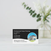 Eenvoudige moderne huis schilder Visitekaartjes (Staand voorkant)