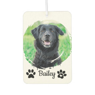 Eenvoudige moderne huisdier foto naam luchtverfrisser