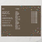 Eenvoudige Moderne IJssprinkels Minimalistisch Bru Flyer (Achterkant)