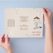 Eenvoudige Moderne IJssprinkels Minimalistisch Bru Flyer (Hand)