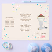 Eenvoudige Moderne IJssprinkels Minimalistisch Bru Flyer (Enkel)