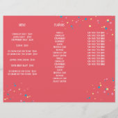 Eenvoudige Moderne IJssprinkels Minimalistisch Roz Flyer (Achterkant)