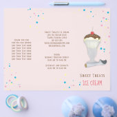 Eenvoudige Moderne IJssprinkels Minimalistisch Roz Flyer (Enkel)