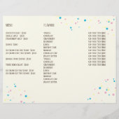 Eenvoudige Moderne IJssprinkels Minimalistisch Sch Flyer (Achterkant)