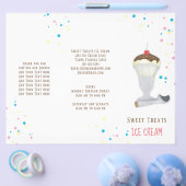 Eenvoudige, moderne ijssprinkhaan minimalistisch g flyer (Enkel)