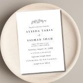 Eenvoudige moderne Indiase islamitische huwelijk b Kaart