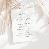 Eenvoudige moderne Indiase islamitische huwelijk b Kaart