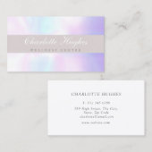 Eenvoudige moderne Iridescent Visitekaartje (Voorkant / Achterkant)