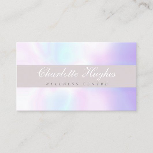 Eenvoudige moderne Iridescent Visitekaartje (Voorkant)