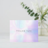 Eenvoudige Moderne Iridiscerende Zakelijke Dankkaa Bedankkaart (Staand voorkant)