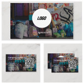 Eenvoudige moderne junk verwijdering visitekaartje