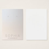 Eenvoudige moderne juwelenontwerper die beeldscher visitekaartje (Voorkant /achterkant)