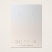 Eenvoudige moderne juwelenontwerper die beeldscher visitekaartje (Voorkant)