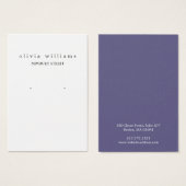 Eenvoudige, moderne Kaart voor draagbeeldscherm (Voorkant /achterkant)