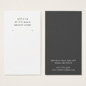 Eenvoudige, moderne Kaart voor draagbeeldscherm (Voorkant /achterkant)