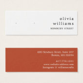 Eenvoudige, moderne Kaart voor het oormerken van b (Voorkant /achterkant)