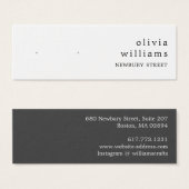 Eenvoudige, moderne Kaart voor het oormerken van b (Voorkant /achterkant)