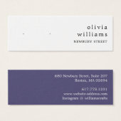 Eenvoudige, moderne Kaart voor het oormerken van b (Voorkant /achterkant)