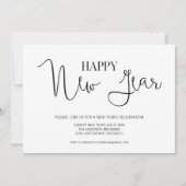 Eenvoudige, moderne Kaart voor uitnodigingen van E (Voorkant)