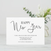 Eenvoudige, moderne Kaart voor uitnodigingen van E (Staand voorkant)