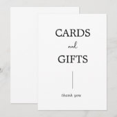 Eenvoudige moderne Kaart voor weddenschappen en ca (Voorkant / Achterkant)