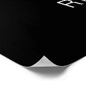 Eenvoudige moderne kalligrafie bruiloft welkom poster (Hoek)