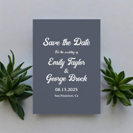 Eenvoudige moderne kalligrafie Classy Elegant Wedd Save The Date