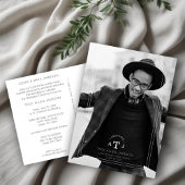 Eenvoudige moderne kalligrafie foto Afstudeerder I Briefkaart