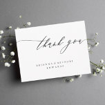 Eenvoudige moderne kalligrafie - Hartelijk dank Bedankkaart<br><div class="desc">Eenvoudige en moderne kalligrafie Hartelijk dank. U kunt deze kaart voor een bruiloft,  een vrijgezellenfeest,  een verloving,  een herdenking of een speciale gebeurtenis gebruiken. Voor meer geavanceerde aanpassing van dit ontwerp,  te klikken gelieve de BUTTON van het TOOL VAN HET ONTWERP BLAUW hierboven.</div>