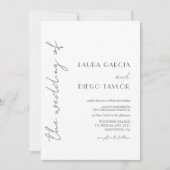 Eenvoudige moderne kalligrafie kaart (Voorkant)