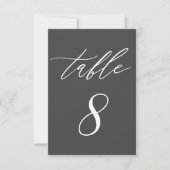 Eenvoudige moderne kalligrafie-lakkool-weddenschap kaart (Voorkant)