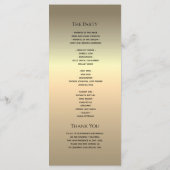 Eenvoudige moderne kalligrafie programmakaart (Achterkant)