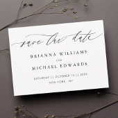 Eenvoudige moderne kalligrafie save the date