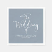 Eenvoudige moderne kalligrafie servet (Voorkant)