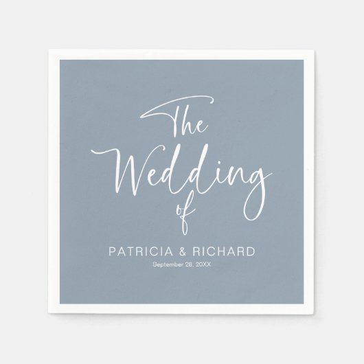 Eenvoudige moderne kalligrafie servet (Voorkant)