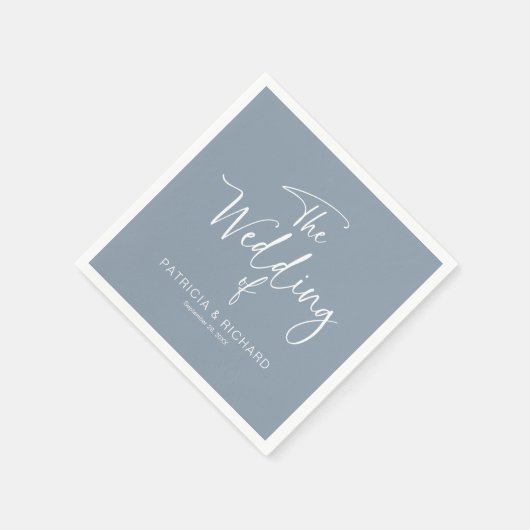 Eenvoudige moderne kalligrafie servet (Hoek)