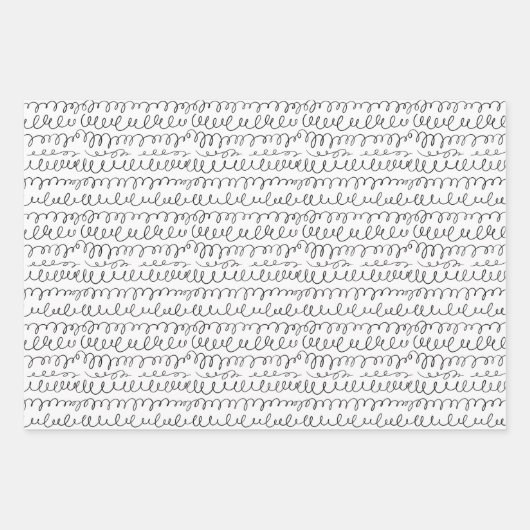 Eenvoudige moderne kalligrafiesholiday-opbergblade inpakpapier vel (Voorkant 2)