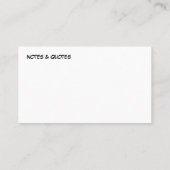 Eenvoudige moderne Kantoor huis reiniging Visitekaartje (Achterkant)