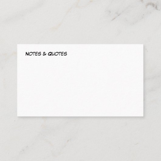 Eenvoudige moderne Kantoor huis reiniging Visitekaartje (Achterkant)