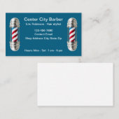 Eenvoudige moderne kapperswinkel Visitekaartjes (Voorkant / Achterkant)