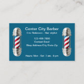 Eenvoudige moderne kapperswinkel Visitekaartjes (Voorkant)