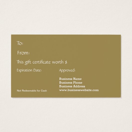 Eenvoudige Moderne Kerst Rood Groen Goud Gift Kaar Visitekaartje (Achterkant)