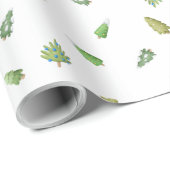 Eenvoudige moderne kerstboom cadeaupapier (Rol Hoek)