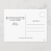 Eenvoudige moderne kerstboom familie 4 Foto Feestdagenkaart (Achterkant)