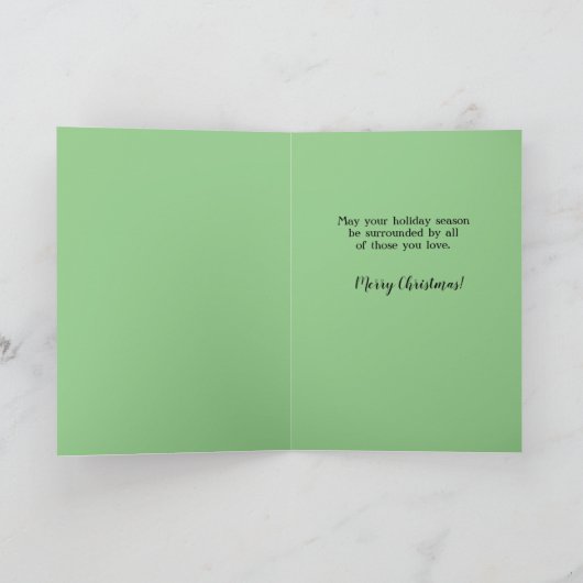 Eenvoudige moderne kerstboom Quote Liefde Kaart (Binnen)