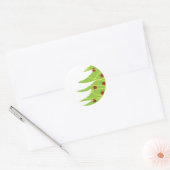 Eenvoudige moderne kerstboom ronde sticker (Envelop)