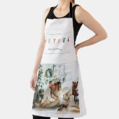 Eenvoudige, moderne kerstfoto | Joyful Holiday Schort (Insitu)