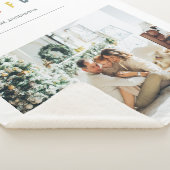 Eenvoudige, moderne kerstfoto | Joyful Holiday Sherpa Deken (3/4)