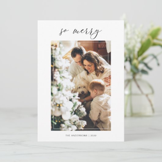 Eenvoudige, moderne kerstfoto | Zoete kerst (Staand voorkant)